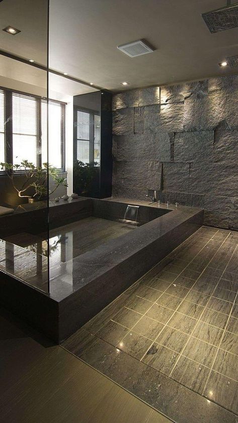 Japanese Bathroom Ideas, Bathroom Interior Design Luxury, Japanese Bathroom, Bad Inspiration, Bathroom Design Luxury, Dream Bathrooms, Design Living Room, Modern Bathroom Design, Dream Home Design