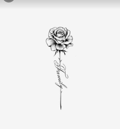 I Love You Rose Tattoo, Meaning Of Rose Tattoo, 4 Arm Tattoos, Mum Tattoo, Believe Tattoos, Ear Tattoo Ideas, Rose Tattoos For Women, Small Rose Tattoo, Cute Hand Tattoos