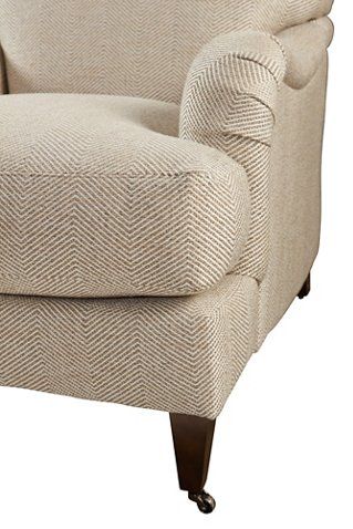 Brampton Club Chair, Beige Herringbone Now: $1,194.50 							  							Was: $1,495.00 Toile Bedding, Beige Armchair, Grey Hardwood, Swivel Club Chairs, Decor Shelves, Leather Club Chairs, Garden Table And Chairs, Home Decor Modern, High Fashion Home