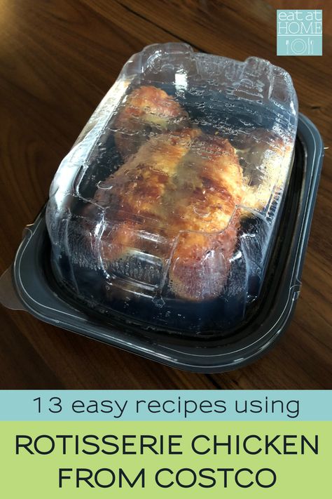 Have you ever wondered what to do with a Costco rotisserie chicken? If so, Ive got you covered with these 13 easy recipes using a Costco rotisserie chicken! #rotisseriechicken #chicken #meals #dinner Nanas Recipes, Costco Rotisserie Chicken Recipe, Rotisserie Chicken Recipes Leftover, Rotisserie Chicken Recipe, Chicken Rotisserie, Costco Rotisserie Chicken, Recipes Using Rotisserie Chicken, Costco Chicken, Costco Shopping