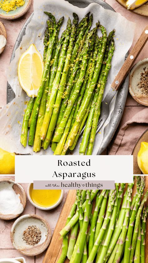 Asparagus In The Oven, Best Asparagus, How To Make Asparagus, Roasted Asparagus Recipe, Balanced Recipes, Food Sides, Asparagus Recipes Roasted, Oven Roasted Asparagus, Delicious Sides