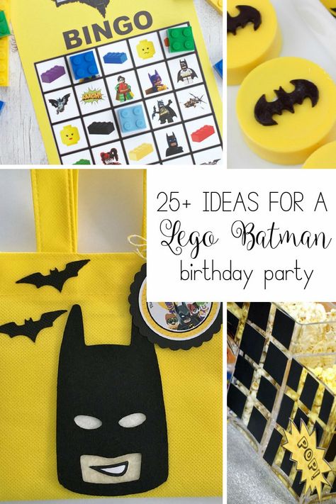 Get inspired by these Lego Batman birthday party ideas. Lego Batman Party Decorations, Batman Party Games, Batman Birthday Party Ideas, Lego Batman Birthday Party, Batman Party Decorations, Batman Themed Birthday Party, Lego Batman Birthday, Batman Theme, Birthday Party Games For Kids