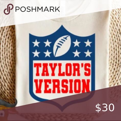 Taylor Swift's NFL version NEW white short sleeve shirt White Short Sleeve Shirt, White Short, Transfer Vinyl, Heat Transfer Vinyl, Heat Transfer, Shirt Shop, Short Sleeve Shirt, White Shorts, Taylor Swift