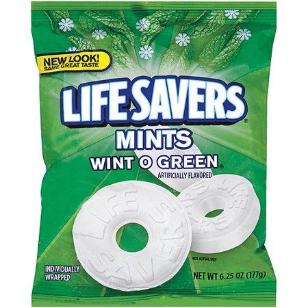 Lifesaver Candy, Breath Mints, Peg Bag, Mint Candy, Green Life, Sweet Taste, Hard Candy, Candy Recipes, Life Savers