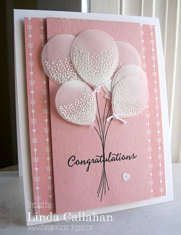 Need paper crafting inspiration, stamping & card ideas? Here are some of my favorites created by others. See 1000+ card ideas on stampinpretty.com Baby Cards Handmade, Vellum Cards, Birthday Cards Diy, Congratulations Card, Kids Cards, Baby Cards, Paper Cards, Simple Cards