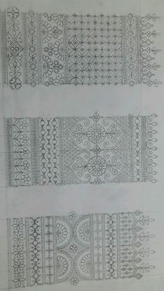 Daman Design Sketch, Victorian Inspired Fashion, Daman Design, Indian Embroidery Designs, New Embroidery Designs, Emb Designs, Motif Batik, Living Room Decor Curtains, Border Embroidery Designs