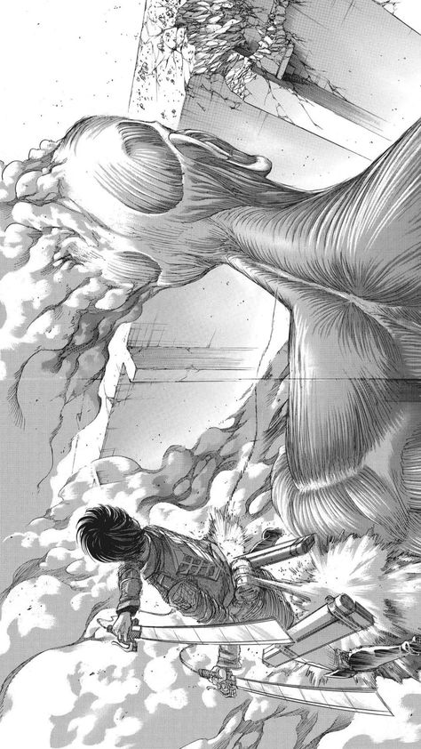 Attack On Titan Black And White, Aot Manga Panels, Attack On Titan Manga Panels, Levi Drawing, Aot Manga, Attack On Titan Manga, Japanese Poster Design, Attack On Titan Eren, Art Manga