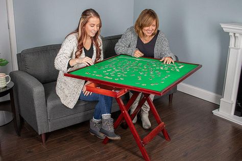 Purchase Puzzle Table Puzzle Tables, Coffee Desk, Puzzle Table, Mary Maxim, Deep Thinking, Household Furniture, Diy Homemade, Front Room, House Stuff