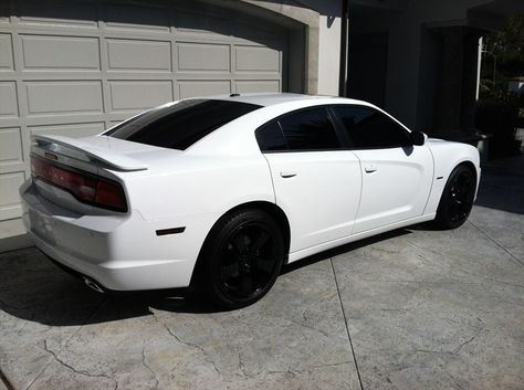 white charger black rims - Google Search Dodge Charger White, Softball Tshirts, Dodge Charger Hemi, Black Dodge Charger, Sporty Cars, Charger Ideas, Custom Wheels And Tires, Charger Hellcat, Dodge Chargers