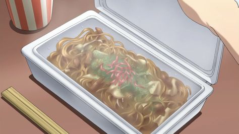 Yakisoba take out! From the Daily Lives of High School Boys Meat Sauce Spaghetti, Chanko Nabe, The Beauty Of Anime, Salted Salmon, Beauty Of Anime, Manga Food, Stovetop Popcorn, School Festival, Sauce Spaghetti