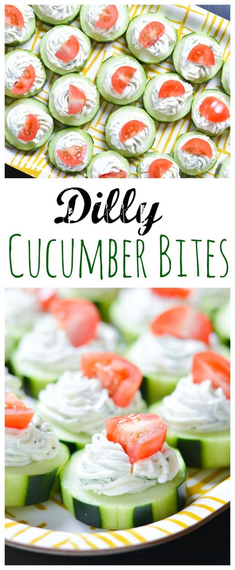 Healthy Appetizer, Cucumber Dill, Cucumber Diet, Cucumber Slices, Cucumber Bites, Appetizer Bites, Mini Cheesecakes, Snacks Für Party, Mango Salsa