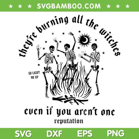 They’re Burning All The Witches Even If You Aren’t One, They're Burning All The Witches, I Did Something Bad, Dancing Skeleton, The Witches, Something Bad, Fine Line Tattoos, Line Tattoos, Art Inspo