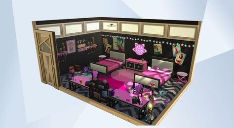 Sims 4 Bedroom, Sims House Plans, Sims 4 Houses, Sims 4 Build, Sims House, The Sims4, Sims 4 Clothing, Sims Mods, Character Design Inspiration