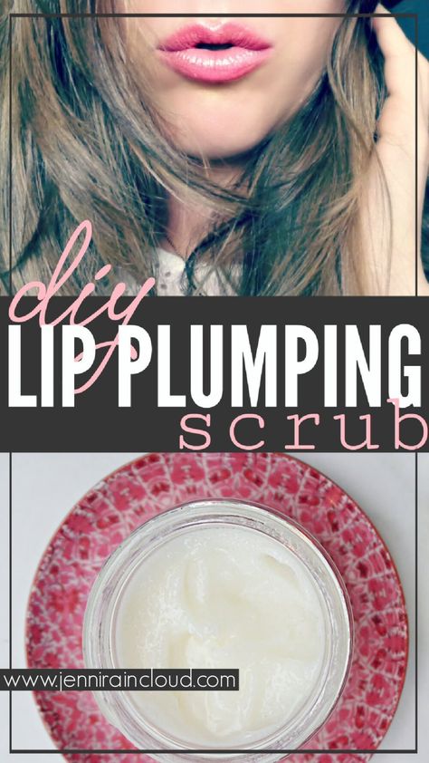 Bigger Lips Naturally, Diy Lip Plumper, Lip Plumber, Bigger Lips, Diy Lip Scrub, Natural Lip Plumper, Anti Aging Skin Care Diy, Scrub Diy, Homemade Beauty Recipes