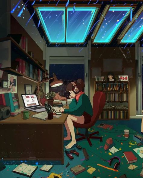 Lofi Girl Wallpaper, Lofi Girl Aesthetic, Lofi Pictures, Lofi Coffee, Ghost Reference, Egirl Room, Lofi Background, Lo-fi Wallpaper, Youtuber Life