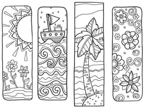 Coloring Pages Bookmarks, Coloring Page Bookmarks, Coloring Bookmarks Free, Printable Coloring Bookmarks, Bookmarks To Color, Free Printable Bookmarks, Handmade Bookmarks Diy, Bookmarks For Books, Creative Bookmarks