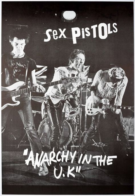 Punk Bands Posters, Anarchy In The Uk, Chica Punk, Poster Punk, Punk Rock Music, Rock Band Posters, Punk Poster, Arte Punk, Vintage Advertising Posters