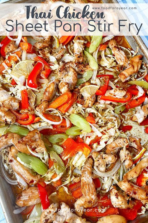 Sheet Pan Chicken Freezer Meals, Ww Chicken Sheet Pan Dinner, Sheet Pan General Tso Chicken, Sheet Pan Stir Fry Chicken, Keto Sheet Pan Recipes, Keto Sheet Pan Dinners, Sheet Pan Stir Fry, Mediterranean Sheet Pan Dinners, Thai Chicken Stir Fry