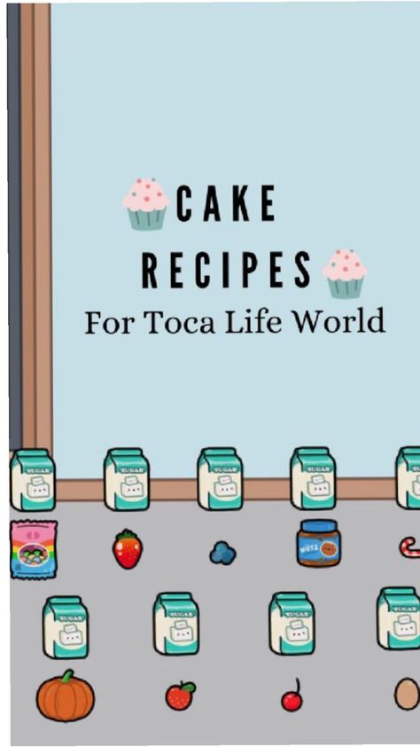 Toca Boca Dessert Recipes All, Tocs Boca Food Recipes, How To Make A Cake In Toca Boca, Food Recipes For Toca Boca, Toca World Dessert Recipes, Toca Life Cake Recipe, Toca Bica Food Recipes, Toca Boca Food Recipes Pancakes, Toca Boca Breakfast Ideas Recipes