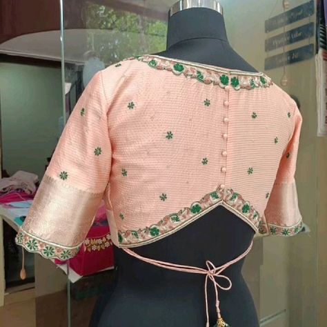 Dm@96404 90158 Designer maggam work blouse Fabric: Halfpattu /Rawsilk Dispatch: 3days Price : 2500unstiched 3050stitched Colours and sizes can be customised accordingly #Boutiques #trendingreels #boutique #latest #blouses Hand Embroidery Blouse, Casual Blouse Designs, Green Blouse Designs, Latest Blouses, Blouse Designs High Neck, Maggam Work Blouse, Best Blouse Designs, Latest Blouse Designs Pattern, New Saree Blouse Designs