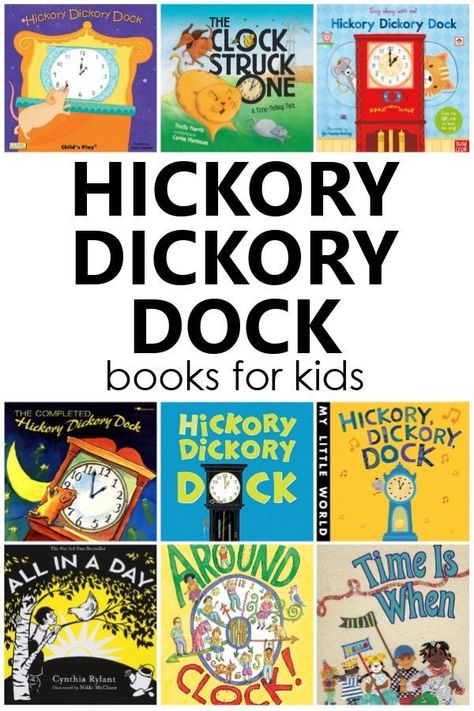 Hickory Dickory Dock Preschool, Preschool Mouse, Nursery Rhyme Books, Nursery Rhymes Preschool Crafts, Classroom Library Ideas, Math Picture Books, Caldecott Winners, Preschool Nursery Rhymes, Rhyming Preschool