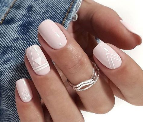 Pink Nail Colors, Chic Nail Art, Square Nail Designs, White Nail Art, White Nail Designs, White Nail, Beautiful Nail Art, Chic Nails, Cool Nail Art