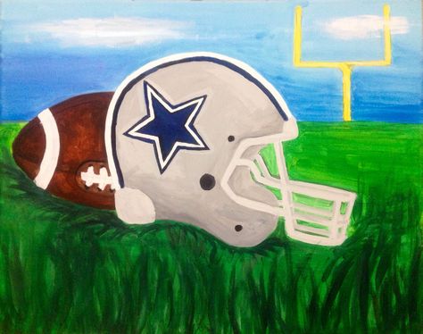 Game Day Dallas Cowboys Painting #football #canvastherapy #paint #acrylic #paintandsip #wine #art #canvas #blackart #painter #girlgroup #memphis #paintingideas #amandab Dallas Cowboys Painting, Cowboys Painting, Painting Football, Fun Appetizers, Football Paintings, Canvas Painting Quotes, Football Canvas, Football Drawing, Sports Painting