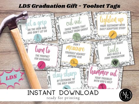 Lds Seminary Graduation Gift Ideas, Seminary Graduation, Baptism Talk, Lds Seminary, Gifts For Young Women, Lds Printables, Graduation Gift Ideas, Lds Youth, Women Activities