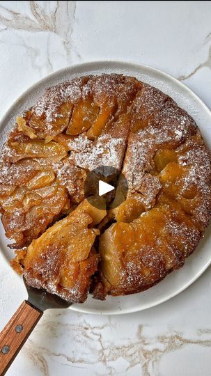 174K views · 13K reactions | Brown Butter Upside Down Apple Cake with Sticky Honey Caramel! 

Rosh Hashana is right around the corner, and I made this cake recipe last year to celebrate the New Year. It was the start of my upside down cake obsession, but I still think this one is my favorite 🍎 

The top is a sticky honey caramel and the cake itself is lightly spiced with cinnamon and ginger. Even if you don’t celebrate, this is a delicious and easy fall cake that’s cozy and comforting!

Comment “apple cake” to get the recipe delivered straight to your inbox!

You can access the recipe directly through the link in my profile or by going directly to my substack at www.goodmoodfood.news | Carina Wolff | Al Bowlly · You're as Pretty as a Picture Upside Down Apple Cake, Thanksgiving Baking, Boxed Cake Mixes Recipes, Fall Cake, Honey Caramel, Afternoon Tea Recipes, Apple Dessert Recipes, Fall Cooking, Rosh Hashana