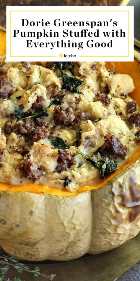 Pumpkin Recipes Savory, Recipes Side Dishes, Savory Pumpkin, Savory Bread Puddings, Stuffed Pumpkin, Dorie Greenspan, Recipes Savory, Savory Pumpkin Recipes, Pumpkin Recipe