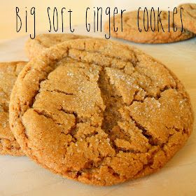 Sunny Days With My Loves - Adventures in Homemaking: Big Soft Ginger Cookies Big Soft Ginger Cookies, Ginger Cookies Recipe, Big Cookies, Soft Ginger Cookies, Soft Gingerbread, Ginger Cookie Recipes, Cookie Corner, Toffee Recipe, Linzer Cookies