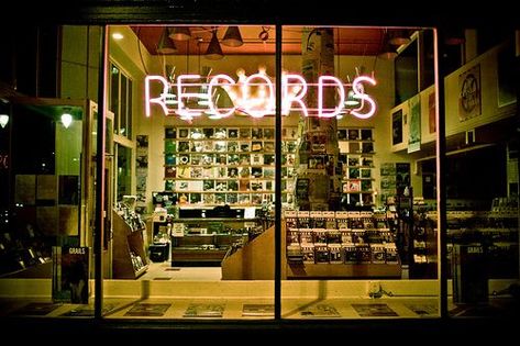 Jackpot Records - great record shop in downtown Portland, Oregon Vinyl Record Shop, Vinyl Store, Old Records, Vinyl Record Player, Jazz Club, Record Shop, Music Shop, Dj Music, Store Front