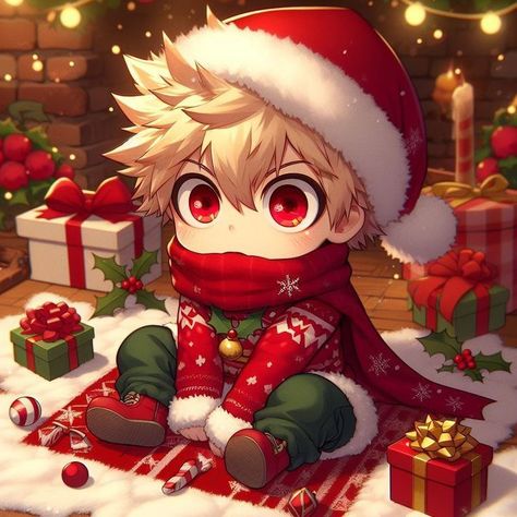 Bakugou Christmas, Mha Christmas, Wallpaper Anime Hd, Anime Winter, Bakugo Katsuki, Anime Christmas, Katsuki Bakugo, Katsuki Bakugou, Bakugou Katsuki