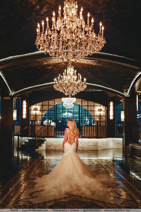 Houston Wedding Venues // The Astorian | Ama by Aisha Klienfeld Wedding Dresses, Wedding Dress Blush, Bridal Portrait Ideas, Wedding Dresses Ideas, Backless Lace Wedding Dress, Houston Skyline, Wedding Venue Houston, Wedding Dresses Cinderella, Cinderella Wedding