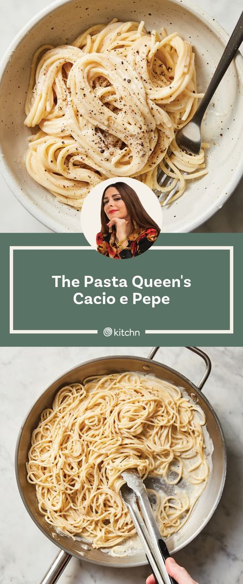 The Pasta Queen’s Cacio e Pepe Is for Pasta Purists Pasta Queen Recipes, Pici Pasta, The Pasta Queen, Fresh Pasta Recipes, Pasta Queen, Ravioli Filling, Queens Food, Pasta Plates, Drying Pasta