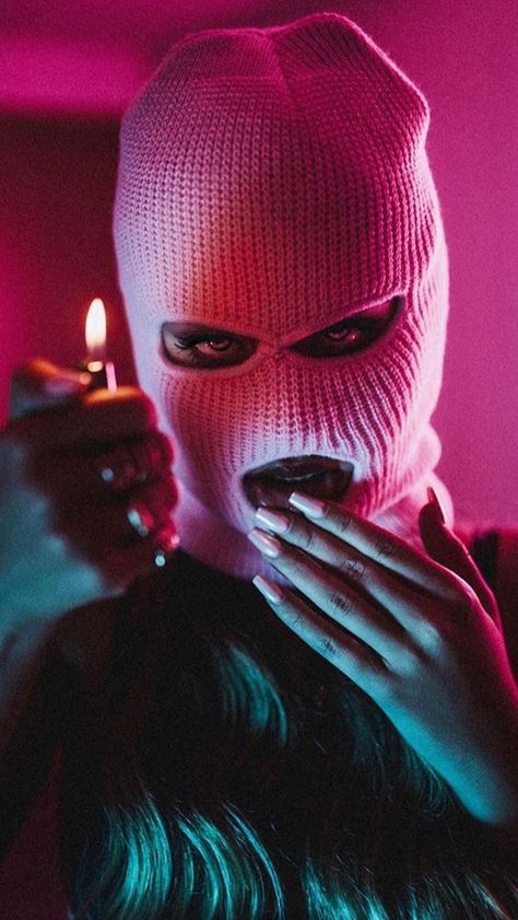 Gang Aesthetic, Thug Girl, Girl Gang Aesthetic, Gangster Girl, Bad Girl Wallpaper, Pink Tumblr Aesthetic, Desain Editorial, Badass Aesthetic, Mask Girl