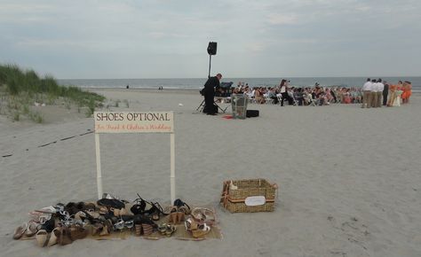 Shoe Station for Beach Wedding Shoe Station, Beachy Wedding, Beach Wedding Shoes, Beach Wedding Reception, Water Wedding, Water Table, Wedding Fans, Beach Wedding, Wedding Shoe