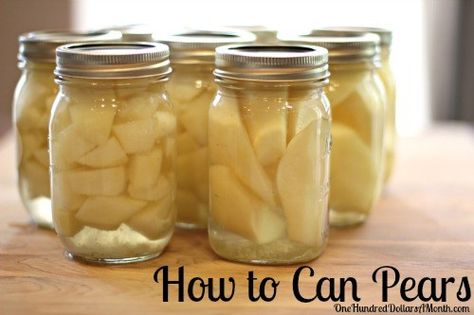 Canning Pears Raw Pack, How To Can Pears, Best Canning Recipes, Can Pears, Hot Water Bath Canning, Canning Pears, Canning Peaches, Canned Pears, Canning 101