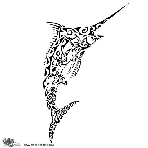 marlin Marlin Tattoo, Scuba Tattoo, Deer Decal, Sea Turtle Tattoo, Alpha Designs, Dove Tattoos, Polynesian Tattoo Designs, Tattoo Zeichnungen, Samoan Tattoo