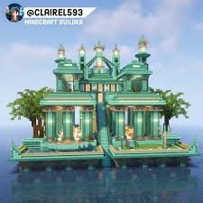 Minecraft Water Temple, Minecraft Water House, Dark Castles, Minecraft Oasis, Minecraft Aquarium, Minecraft L, Minecraft Temple, Minecraft Underwater, Minecraft Building Ideas