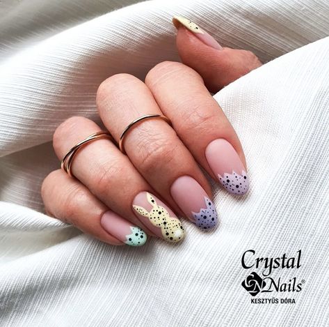 45 Super Cute Easter Nails 2023 - ♡ July Blossom ♡ Easter French Tip Nails, Easter Nail Ideas, Adorable Nails, 2025 Trends, Ring Finger Nails, Witch Nails, Baby Pink Nails, Easter Nail, Easter Nail Designs