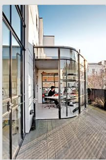 someday ... Extension Veranda, Bohemian Modern Style, Dream Office, Work Spaces, Design Industrial, Studio Space, Home Office Design, 인테리어 디자인, A Desk