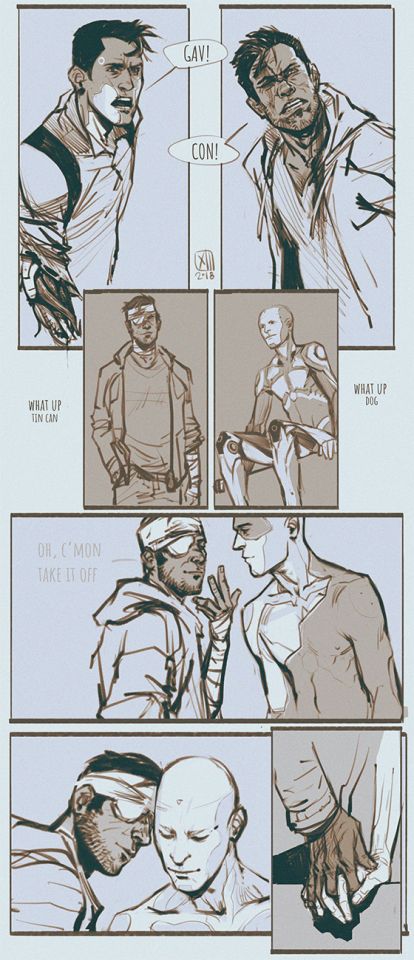 Gavin Reed, Gay Ships, Becoming Human, Detroit Being Human, Up Dog, Detroit Become Human, Animal Sketches, My Ride, Creature Art