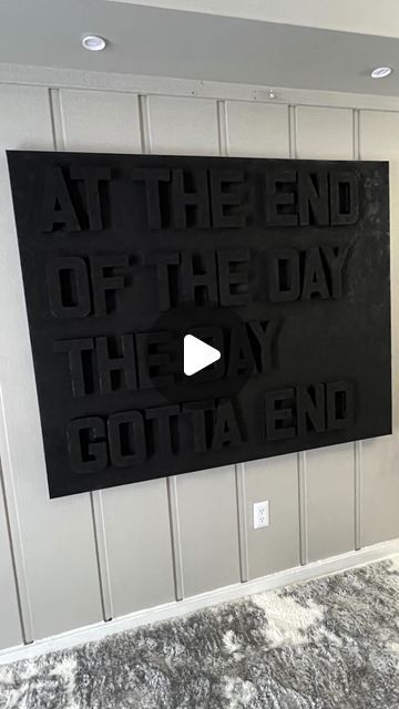 36K views · 6.4K likes | Nicole Jay on Instagram: "“At the end of the day, the day gotta end” - @glorillapimp   Canvas and paint from @michaelsstores & letters from @hobbylobby   #quoteoftheday #attheendoftheday #wallart #canvas #diy #decor #fyp"