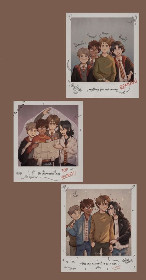 Mauraders Drawings Easy, Harry Potter Mauraders Fanart, Mauraders Fanart The Marauders, Marauders Era Wallpaper, All The Young Dudes Fanart, Marauders Era Fan Art, The Marauders Fan Art, Mauraders Fanart, Marauders Art