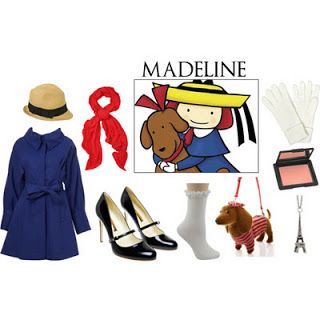 Madeline Madeline Costume, Character Day Ideas, Work Appropriate Halloween Costumes, Book Character Day, Teacher Halloween Costumes, World Book Day Costumes, Teacher Costumes, Book Day Costumes, Teachers Halloween