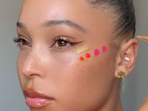 Sunset Blush Is the Prettiest Makeup Trend to Come Out of TikTok — Allure Sunset Blush Makeup, Blush Trend, Makeup Trends, Pretty Makeup, Coming Out, Fashion Makeup, Blush, Eye Makeup, Makeup