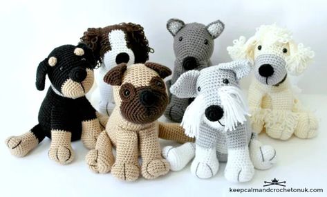 Scottish Terrier Crochet Free Pattern, Free Dog Crochet Patterns, Dog Crochet Patterns Free, Amigurumi Crochet Free Pattern, Crochet Dogs, Dog Amigurumi, Animal Knitting, Pattern Free Amigurumi, Crochet Dog Patterns