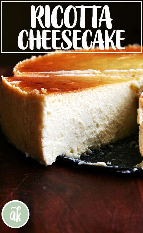 The virtues of this silky lemon-ricotta cheesecake, made with both ricotta and mascarpone, are countless: it is super easy; it can be made a day in advance; it feeds many people; and people love it. #lemon #ricotta #cheesecake Lemon Ricotta Cheesecake, Recipes Deserts, Ricotta Cream, Cheddar Cornbread, Ricotta Cheesecake, I'm Fat, Cake Cheesecake, Amazing Desserts, Lemon Ricotta