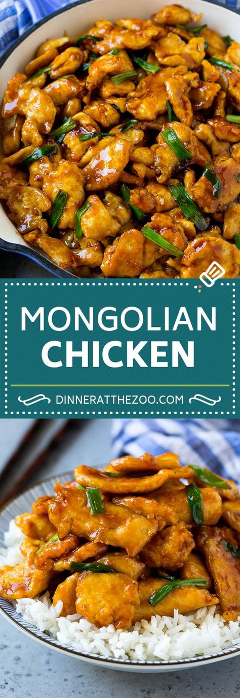 Mongolian Chicken Recipe, Mongolian Chicken, Asian Dinner, Cibo Asiatico, Mapo Tofu, Easy Chinese Recipes, Asian Chicken, Chicken Dish, Chicken Stir Fry